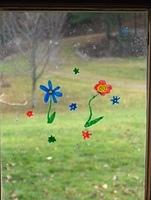 Susan's window art at Danby, 2010