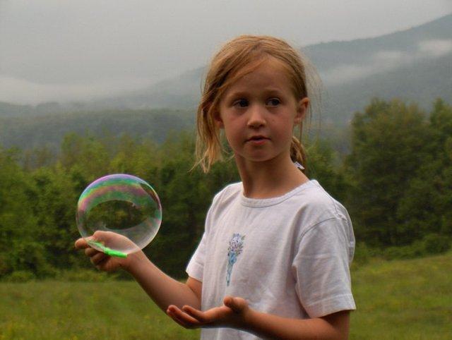 Bubbles in the mountains 