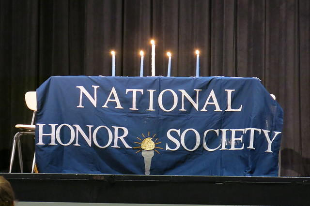 Flint was inducted into the National Honor Society