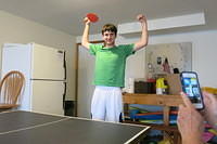 Flint the ping pong champ!