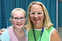 Julia (now in 6th grade) and Mom went to the National Book Festival in Washington DC