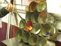 Grammy found a great glass-blowing instructor in Manchester, VT. Here, he is adding color to a glass project for Flint.